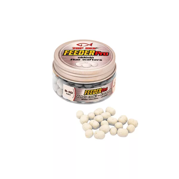 Top Mix Feeder Pro 8-10mm Weiße Schokolade-Karamell Lösliche Fluo Wafters 25gr