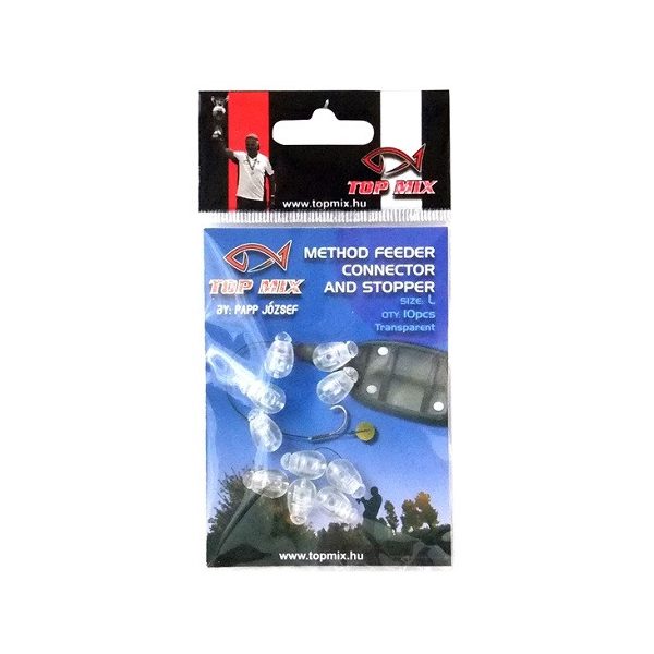 Top Mix Method Feeder Fluo Clear L Schnellverschluss 10 Stück