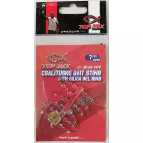 Top Mix 7mm Köderdorn an Silikon-Haarvorfach 12 Stück