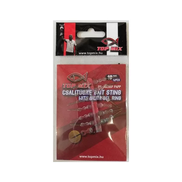 Top Mix 10mm Köderdorn an Silikon-Haarvorfach 12 Stück