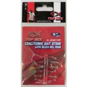 Top Mix 15mm Köderdorn an Silikon-Haarvorfach 12 Stück