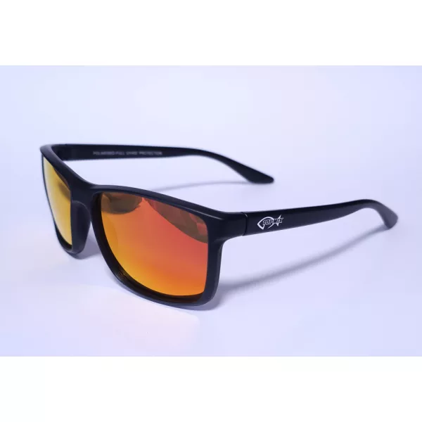 Top Mix Polarisierte schwimmende rote Sonnenbrille mit Etui