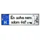 Scherz-Nummernschild Ich gebe niemals auf…