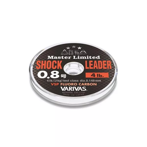 Varivas ShockLeader Fluorocarbon Trout Area VSP 30m 0,128mm 3lb Fluorocarbon Vorfachschnur