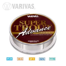   Varivas Super Trout Advance Nylon 100m 0,185mm 6lb Monofil Hauptschnur