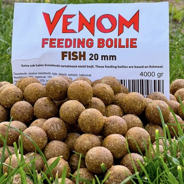 Feedermánia Venom Futter Boilie Fish 20mm 4000gr Futter Boilie