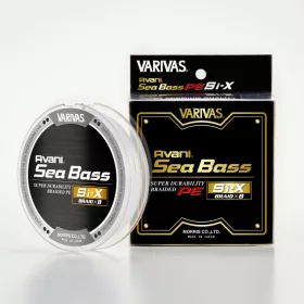   Varivas Avani Sea Bass SI-X PE X8 150m #1,2 25lb Premium White Geflochtene Hauptschnur