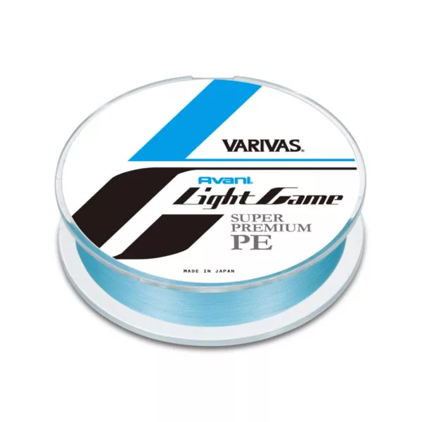 Varivas Avani Light Game Premium PE X4 100m #0,3 0,085mm 6,5lb Natural Blue Geflochtene Hauptschnur