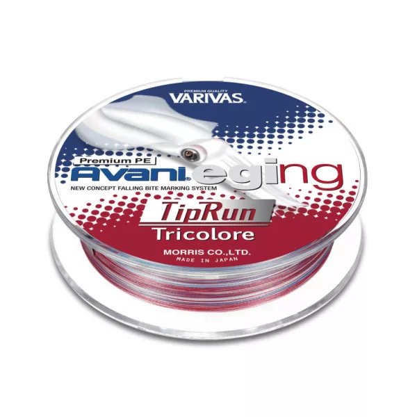 Varivas Avani Eging Tip Run Premium PE 150m #0,6 0,128mm 10,0lb Tricolore Geflochtene Hauptschnur