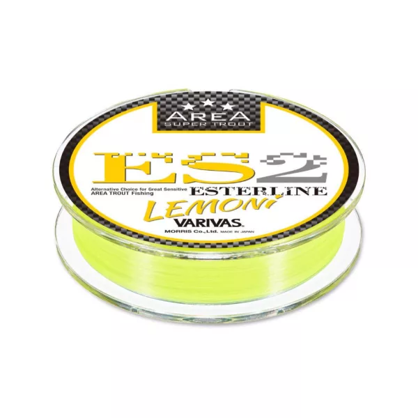 Varivas Super Trout Area ES2 Ester Lemoni 80m 0,091mm 1,75lb Monofile Hauptschnur