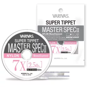   Varivas Super Tippet Master Spec ll Nylon 5X 50m 0,148mm 4,7lb Fliegenvorfach
