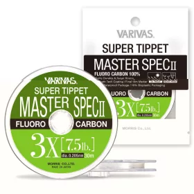  Varivas Super Tippet Master Spec ll Fluoro 0X 25m 0,285mm 14,8lb Fliegen-Vorfachschnur