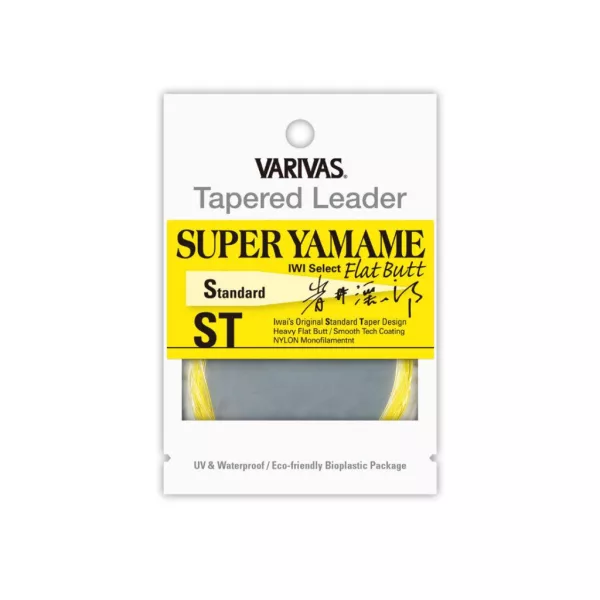 Varivas Vékonyodó Előke Tapered Leader Super Yamame Flat Butt ST 4,57m 0,128mm 6X Flash Yellow Fliegenvorfach
