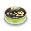 Varivas Super Trout Area PE X4 Neo Yellow #0,3 75m 6,7lb Geflochtene Hauptschnur