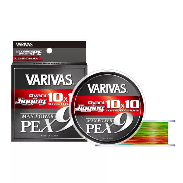 Varivas Avani Jigging 10x10 Max PE X9 300m #4,0 0,330mm 68lb Geflochtene Hauptschnur