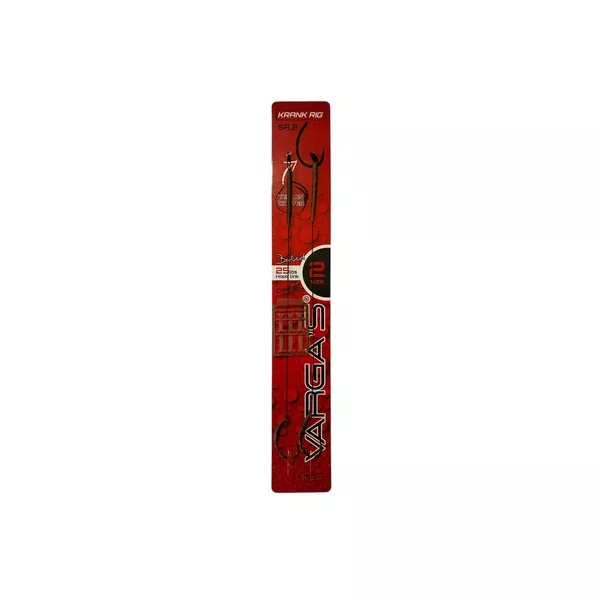 Vargas Krank Rig SR.2 mit 2 Ösen, mit Widerhaken, geflochtener 20cm vorgebundener Haken 2 Stk.