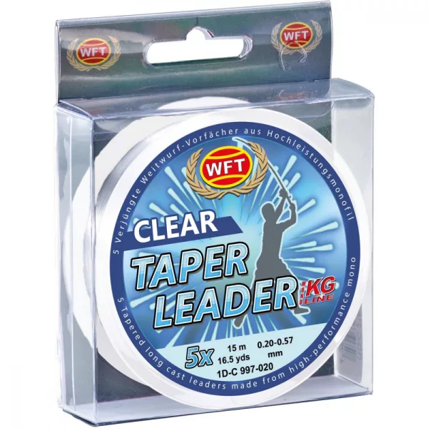 WFT Taper Leader Clead sich verjüngende Vorfachschnur 5x15m