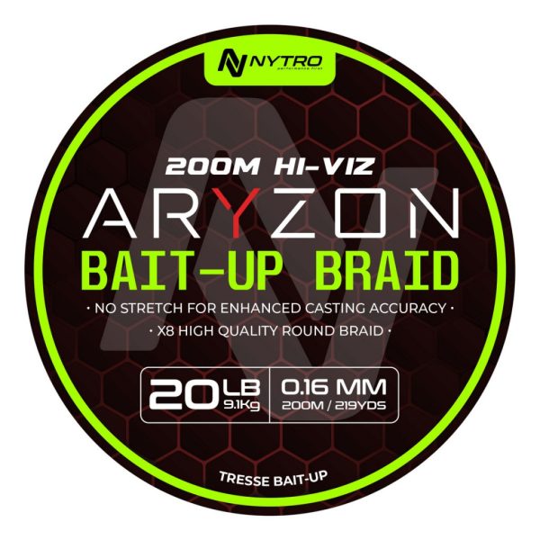 Nytro Aryzon Hiviz Bait-Up Braid 0,16mm Geflochtene Hauptschnur 200m