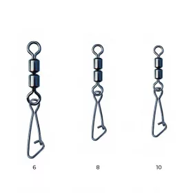   Nytro Connex Doppel Feederwirbel mit Hakenkarabiner 10 Wirbel 8 Stück