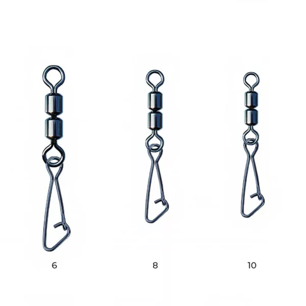Nytro Connex Doppel Feederwirbel mit Hakenkarabiner 8 Wirbel 8 Stück