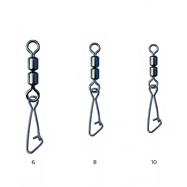 Nytro Connex Doppel Feederwirbel mit Hakenkarabiner 6 Wirbel 8 Stück