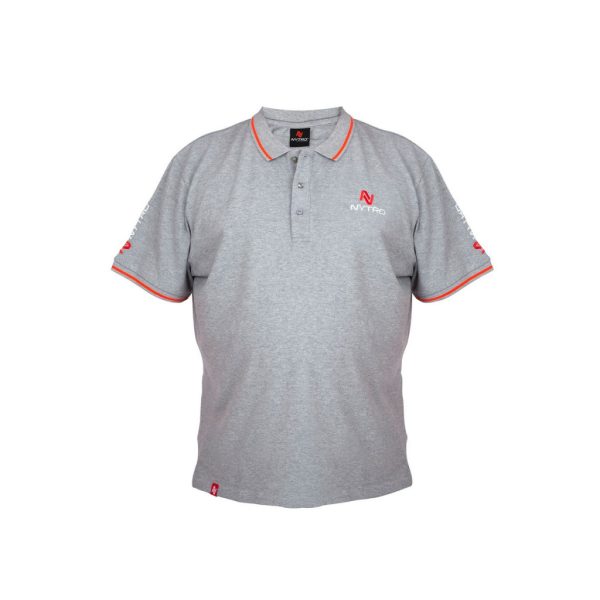 Nytro Light Marl Grey Polo Shirt Poloshirt XL