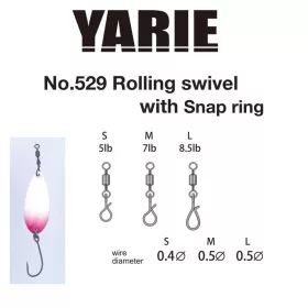 Yarie 529 Fast Snapring S 5lb Wirbel 4 Stk.