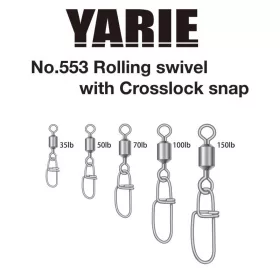 Yarie 553 Crosslock Snap 150lb Wirbel 4Stk