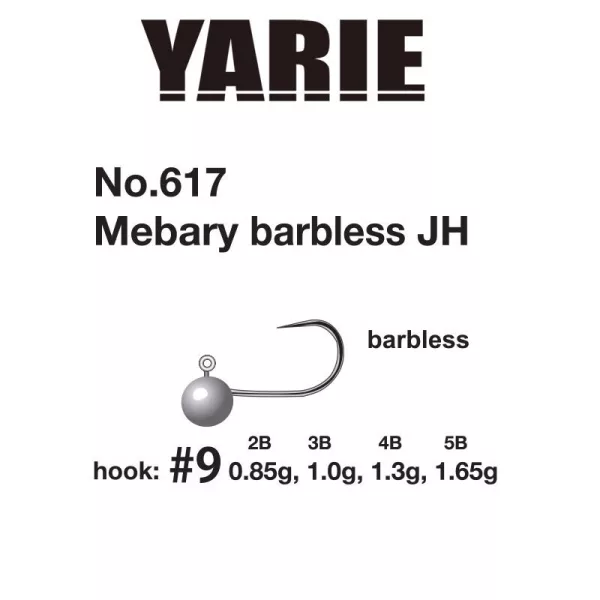 Yarie 617 Mebary Barbless 9 0,85gr Jigkopf 5St.