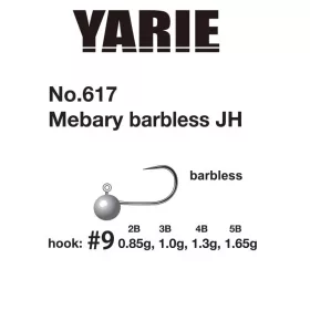 Yarie 617 Mebary Barbless 9 1,0gr Jigkopf 5Stk
