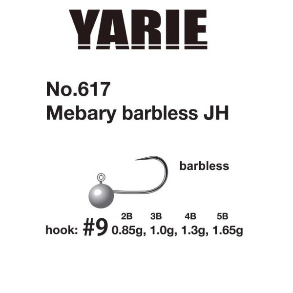Yarie 617 Mebary Barbless 9 1,65gr Jigkopf 5Stk