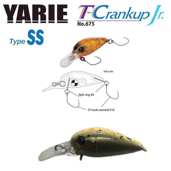 Yarie T-Crankup Jr 675 Type SS 2,8cm 2,1gr C28 CA Uny Wobbler