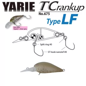 Yarie T-Crankup 675 Typ LF 3,5cm 2,6gr C3 Akayari Wobbler