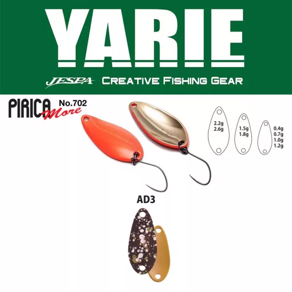 Yarie 702 Pirica More 1,0gr AD3 Sako Pellet Löffelblinker