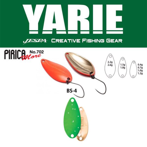 Yarie 702 Pirica More 1,0gr BS4 Lime Glitter Spoon Blinker