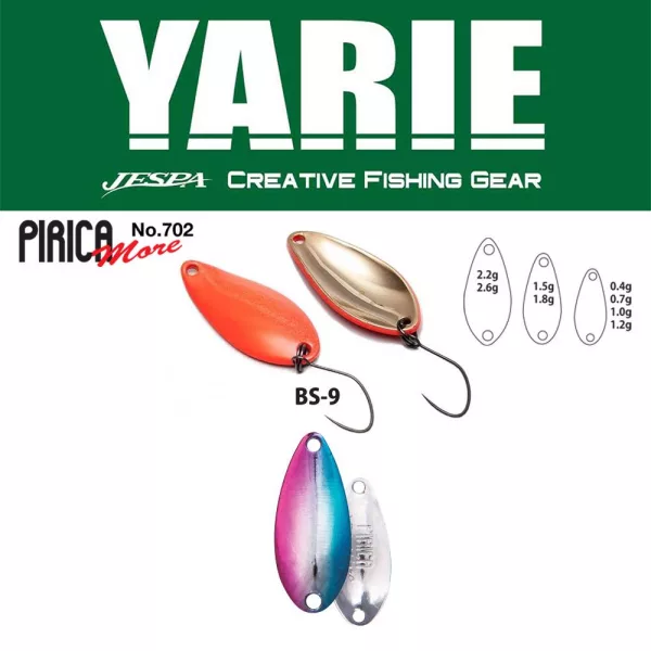 Yarie 702 Pirica More 1,0gr BS9 Blue/Pink Löffelblinker