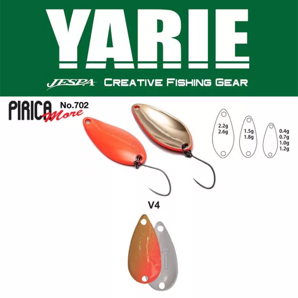 Yarie 702 Pirica More 1,0gr V4 MG Ice Löffelblinker