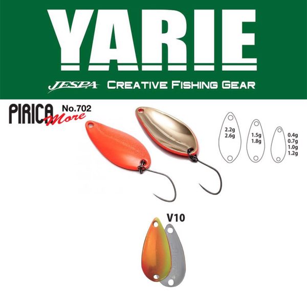 Yarie 702 Pirica More 1,5gr V10 Mix Orange Löffelblinker