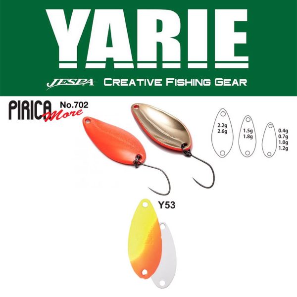 Yarie 702 Pirica More 1,5gr Y53 Lemon/Orange Löffelblinker