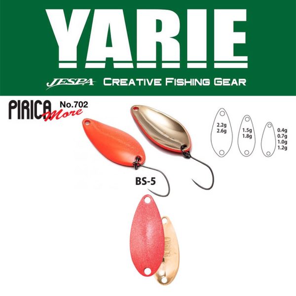 Yarie 702 Pirica More 1,8gr BS-5 Matte Red Löffelblinker