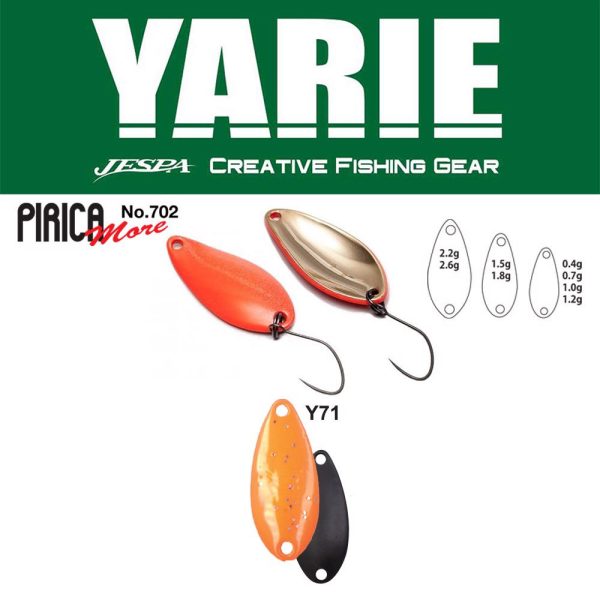 Yarie 702 Pirica More 1,8gr Y71 Orange Löffelblinker