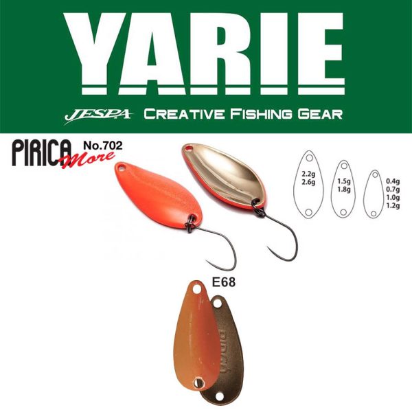 Yarie 702 Pirica More 2,2gr E68 Caramel Gold Löffelblinker
