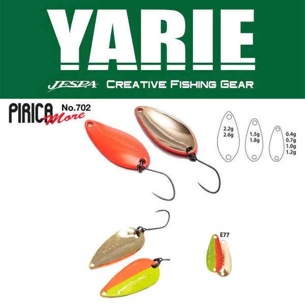 Yarie 702 Pirica More 2,2gr E77 Half Mac Löffelblinker