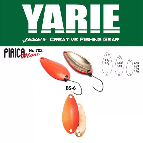 Yarie 702 Pirica More 2,6gr BS-6 Candy Orange Löffelblinker