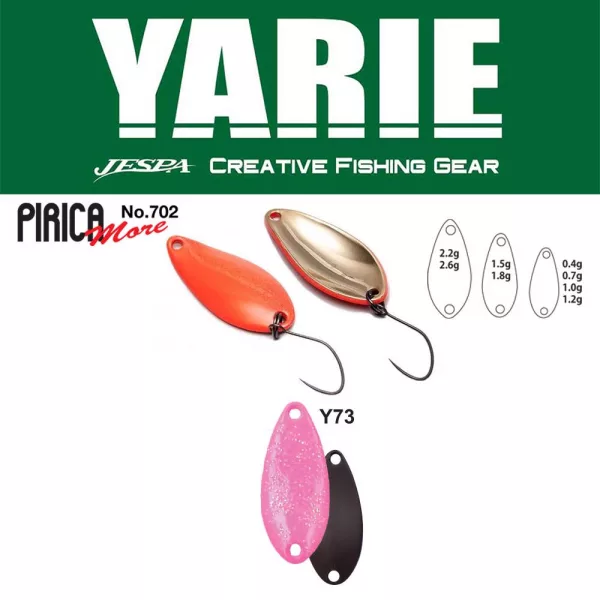 Yarie 702 Pirica More 2,6gr Y73 Pink Hololume Löffelblinker