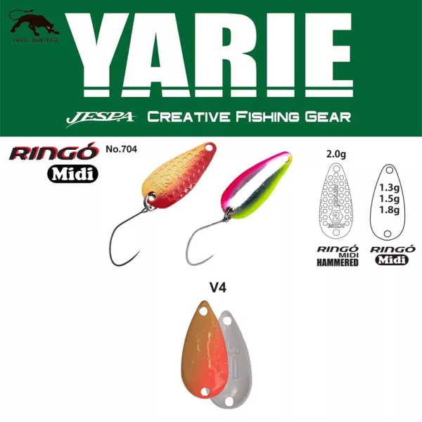 Yarie 704 Ringo Midi 1,5gr V4 MG Ice Löffelblinker