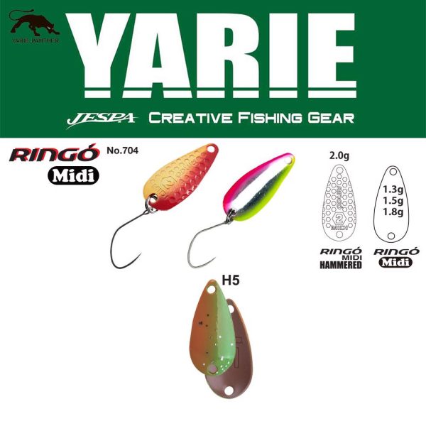 Yarie 704 Ringo Midi 1,8gr H5 Thirty Eight Löffelblinker