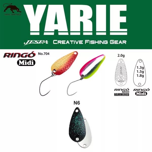 Yarie 704 Ringo Midi 1,8gr N6 Hororin Panda Löffelblinker