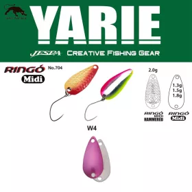 Yarie 704 Ringo Midi 1,8gr W4 Norinori Pink Löffelspinner