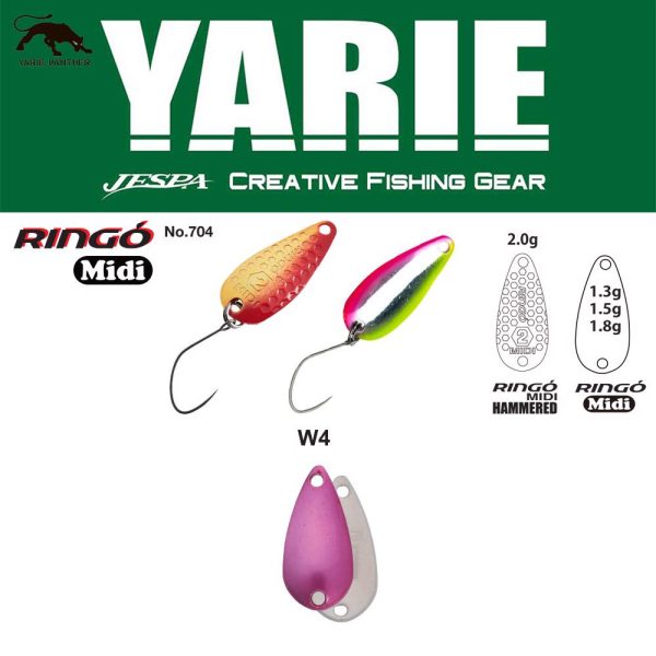 Yarie 704 Ringo Midi 1,8gr W4 Norinori Pink Löffelspinner